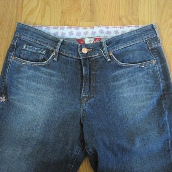LUCKY BRAND WOMEN'S SIZE 10 X 31 JEANS MED BLUE SLUB DENIM CLASSIC RISE BOOT CUT - Picture 3 of 12